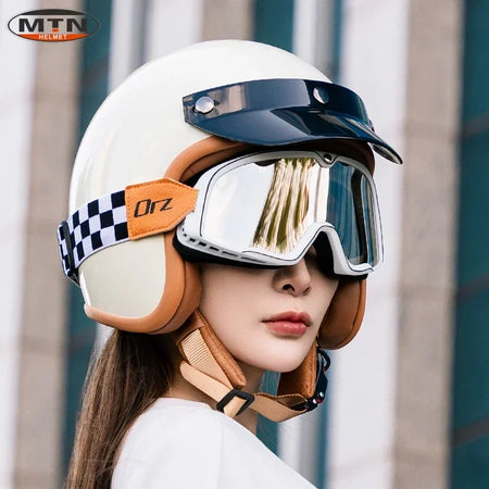 classic biker helmet design