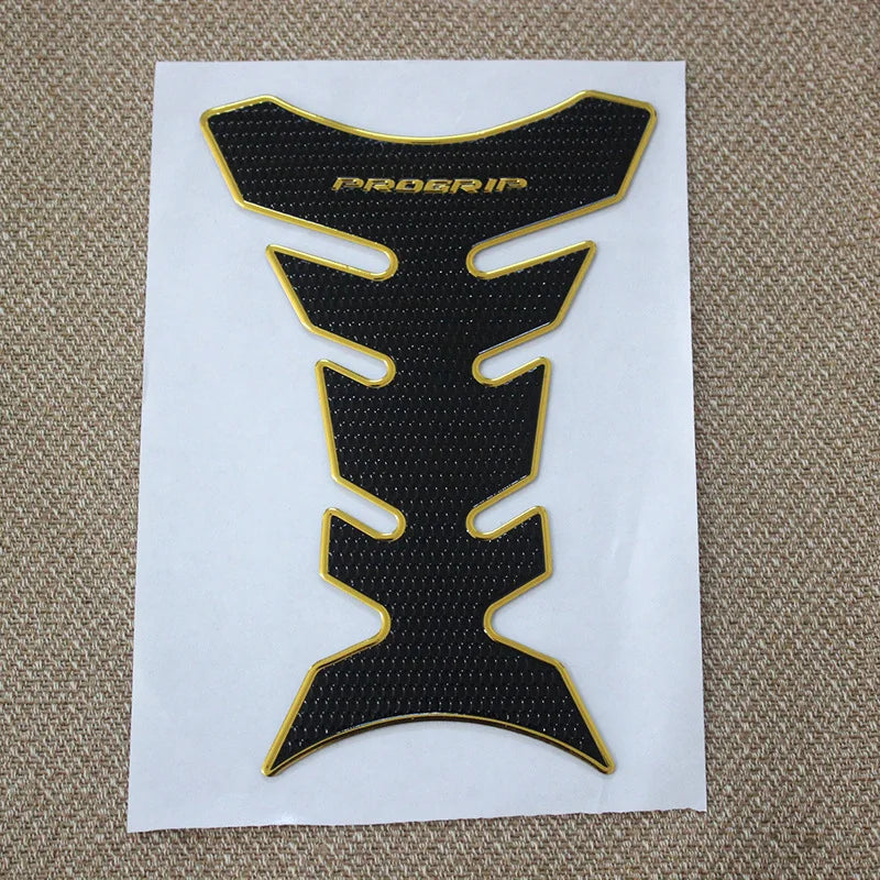 creative motorbike body sticker fishbone design