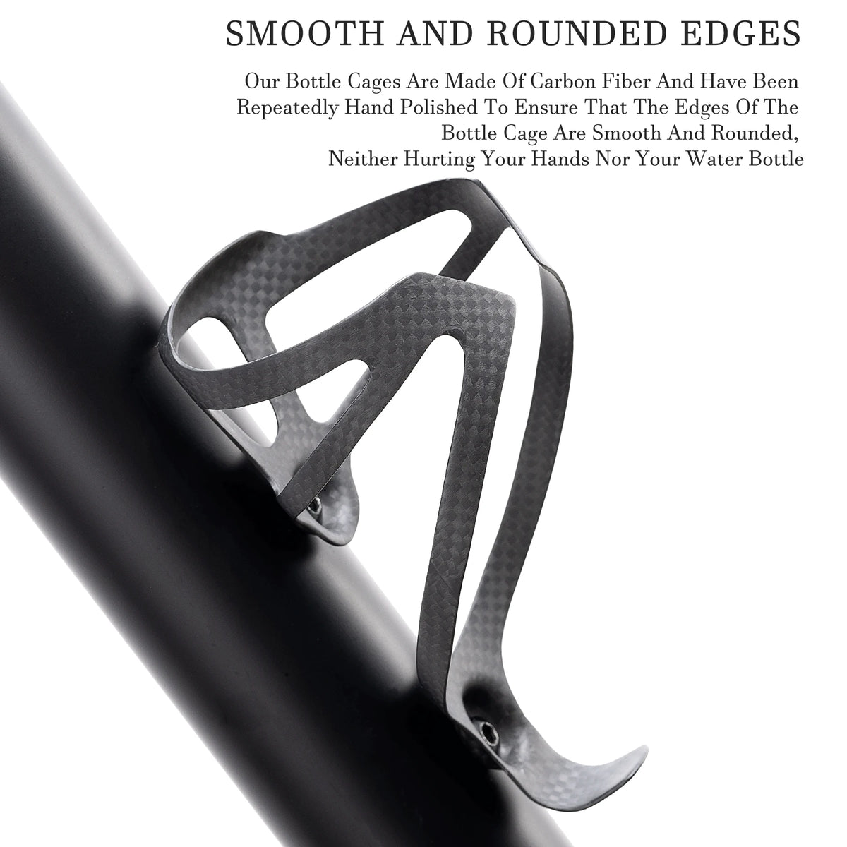   HUALONG 3K Carbon Fiber Bicycle Water Bottle Cage