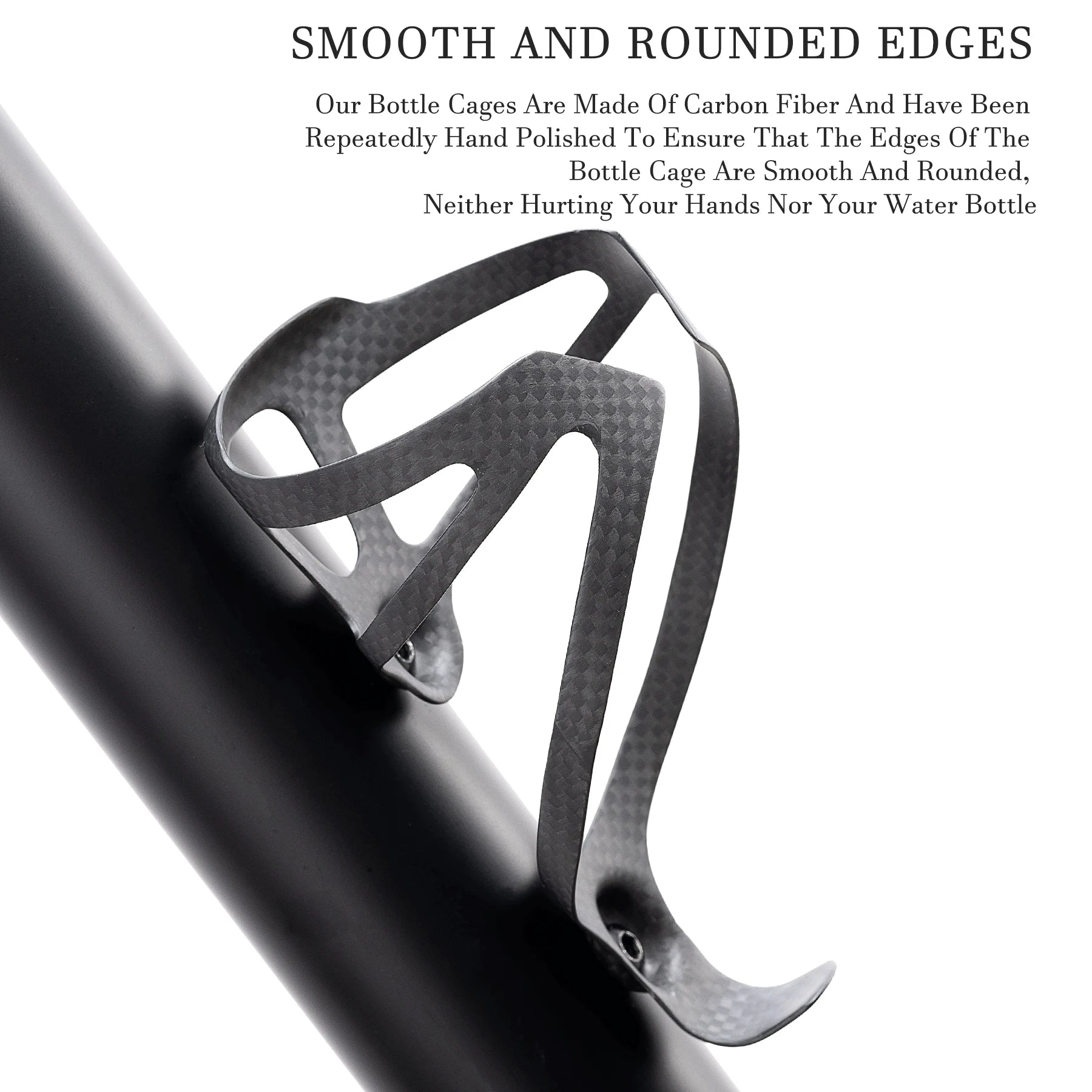   HUALONG 3K Carbon Fiber Bicycle Water Bottle Cage