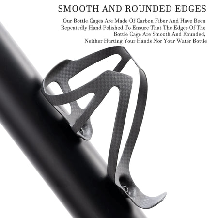   HUALONG 3K Carbon Fiber Bicycle Water Bottle Cage