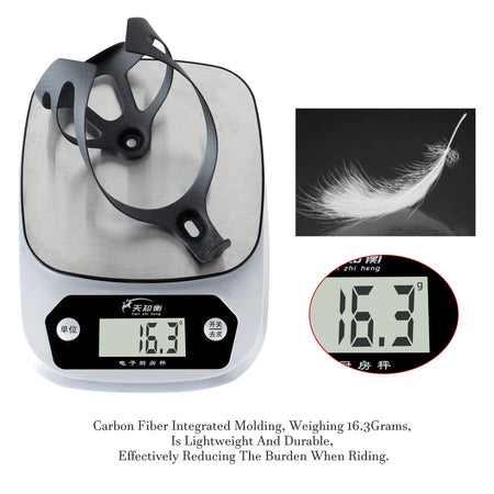   HUALONG 3K Carbon Fiber Bicycle Water Bottle Cage