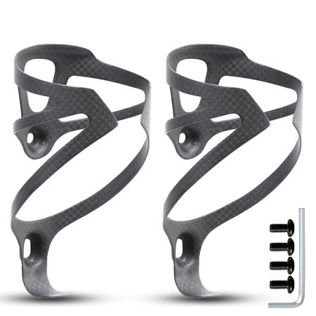   HUALONG 3K Carbon Fiber Bicycle Water Bottle Cage