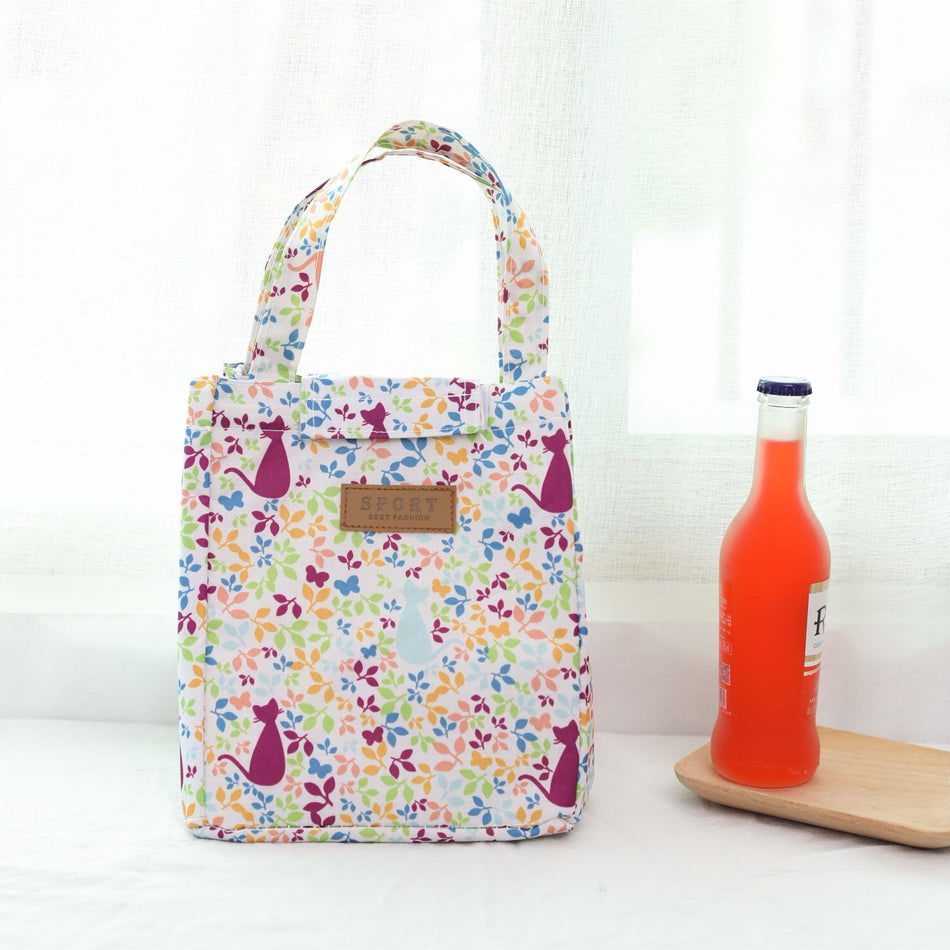 Water-Resistant Oxford Lunch Tote 500ml Insulated Food Storage Bag for Hot & Cold Meals