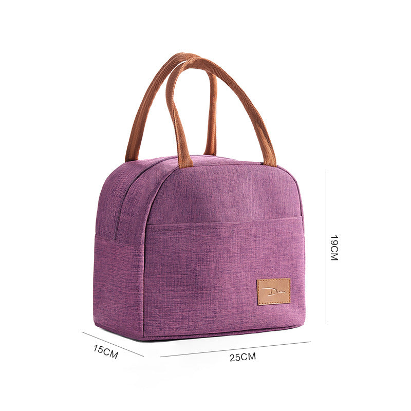 Portable Thermal Lunch Tote Durable Polyester Bag for Office & School
