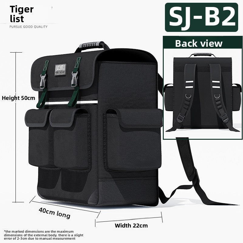 Rugged Tool Storage Backpack for Technicians Electricians and Installers