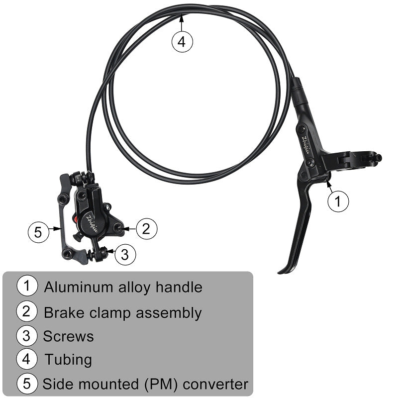M510 CNC Hydraulic Brake Set – High-Performance Integrated Alloy Disc Brake Kit