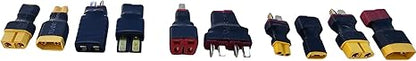 Battery Connectors, Adapter XT30 etc, Female to Male, Mix of 32 Types