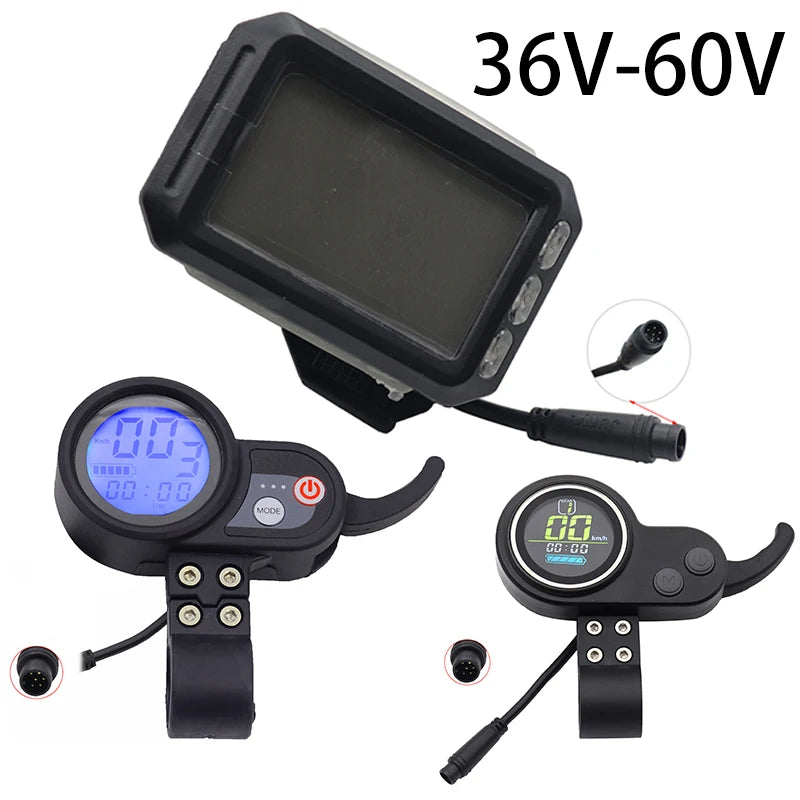   1 Piece for JP Electric Scooter LCD Display Meter 36V-60V
