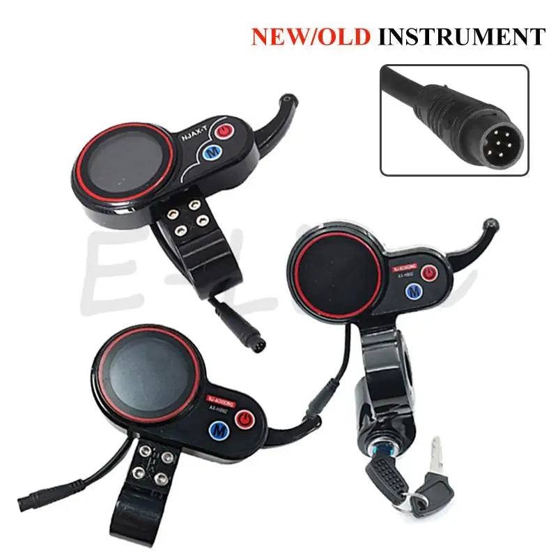   High-quality NJ-AOXIONG NJAX-T Throttle Accelerator Dashboard 6PIN Meter For Electric Scooter