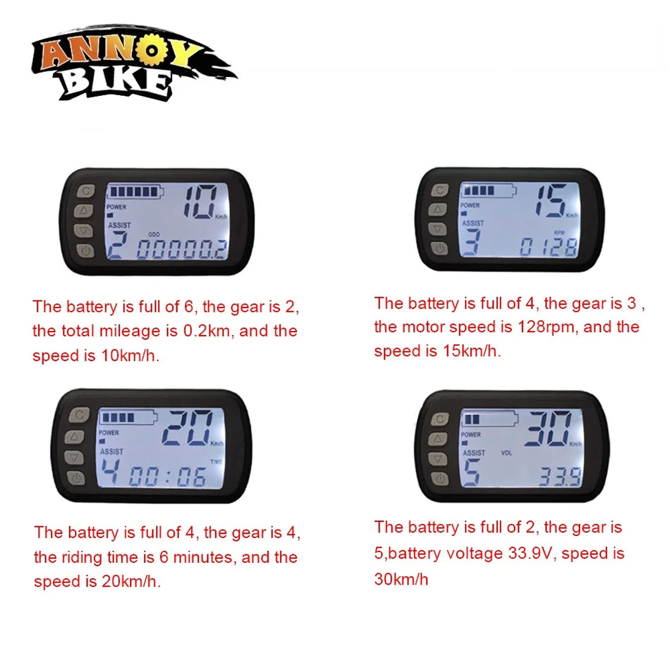   Mini LCD Display for Electric Bike & Scooter