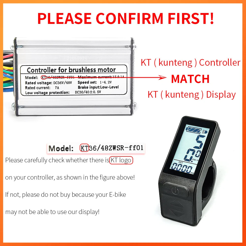  Ebike Display KT LCD4 Smart for Electric Bicycle Conversion