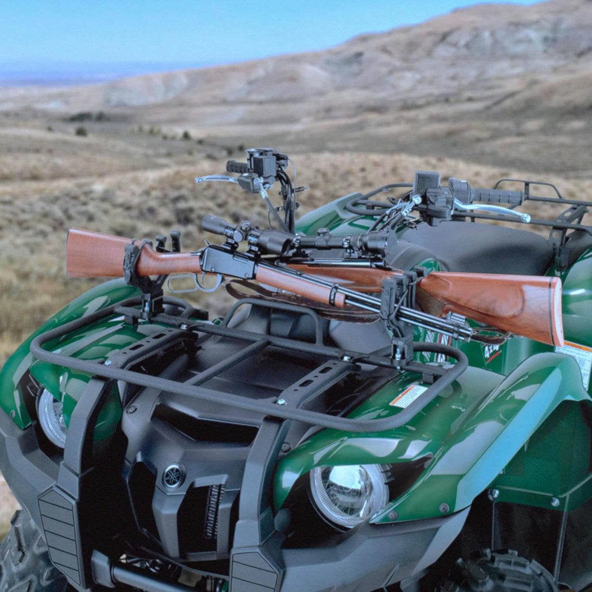 double ATV rack for guns