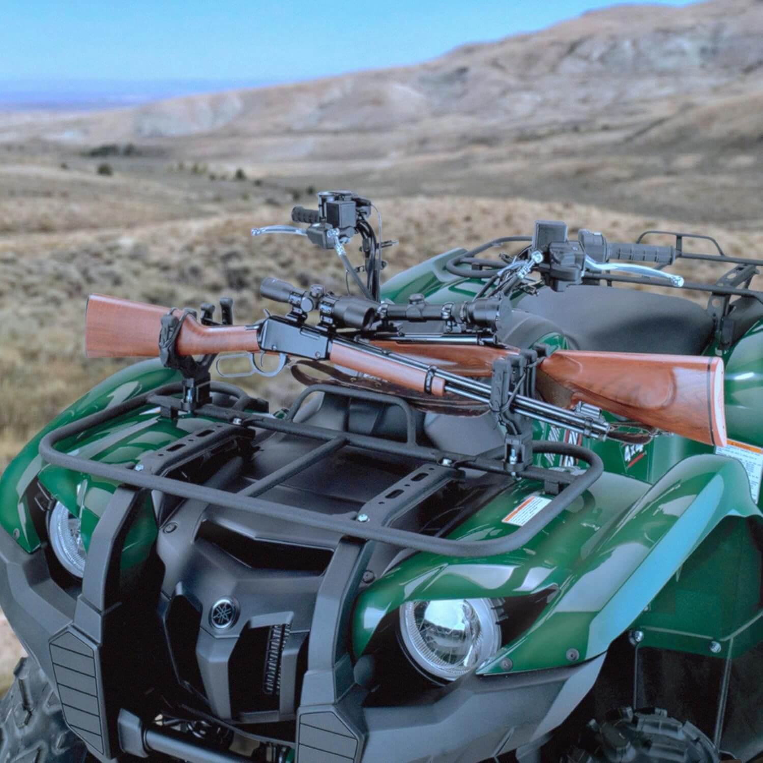 double ATV rack for guns