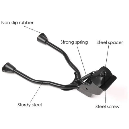 double leg bike stand anti slip support