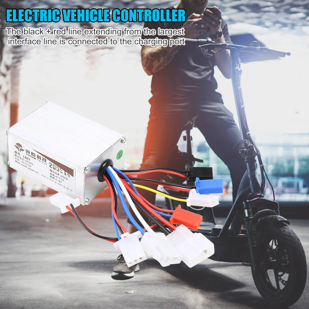   24V 250W E-Bike Scooter Brush Motor Controller