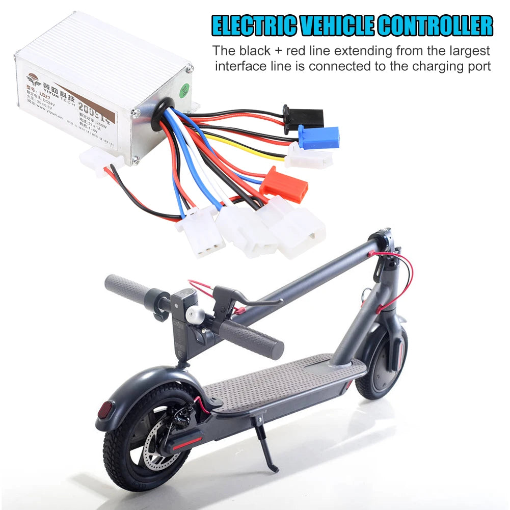   24V 250W E-Bike Scooter Brush Motor Controller