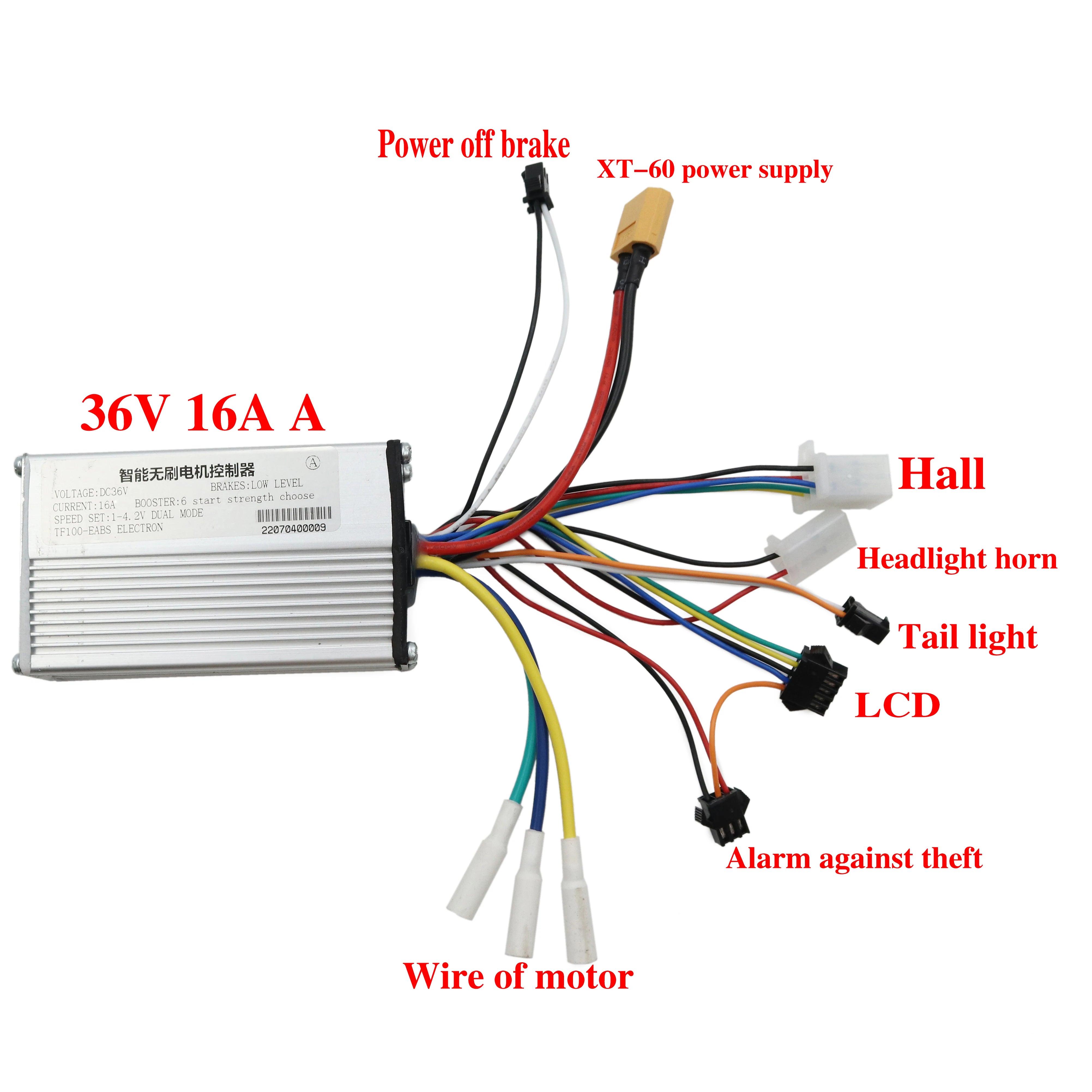   36V 48V Electric Scooter TF-100 Instrument Panel Controller Kit