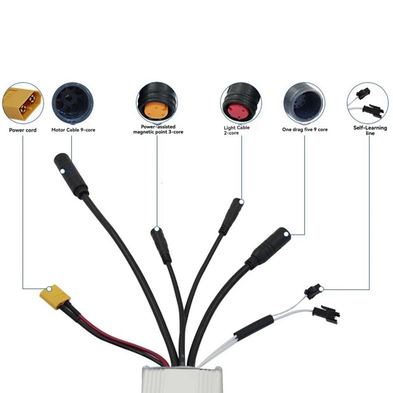   Three Mode Ebike Sine Wave Controller 24V/36V/48V 17A