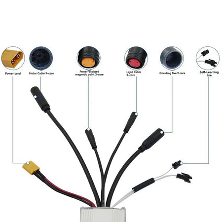   Three Mode Ebike Sine Wave Controller 24V/36V/48V 17A