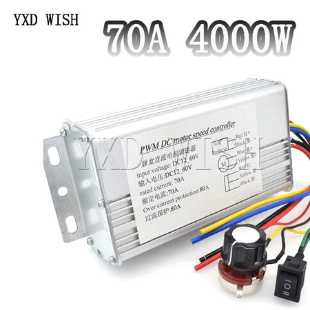  DC 12V-60V 70A 4000W Motor PWM Speed Controller