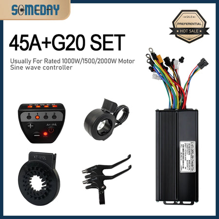  3 Mode Sinewave 45A Ebike Controller with JN Display