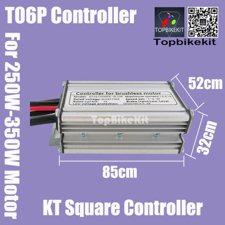   Ebike 250W 15A Motor Controller Sensorless T06P KT