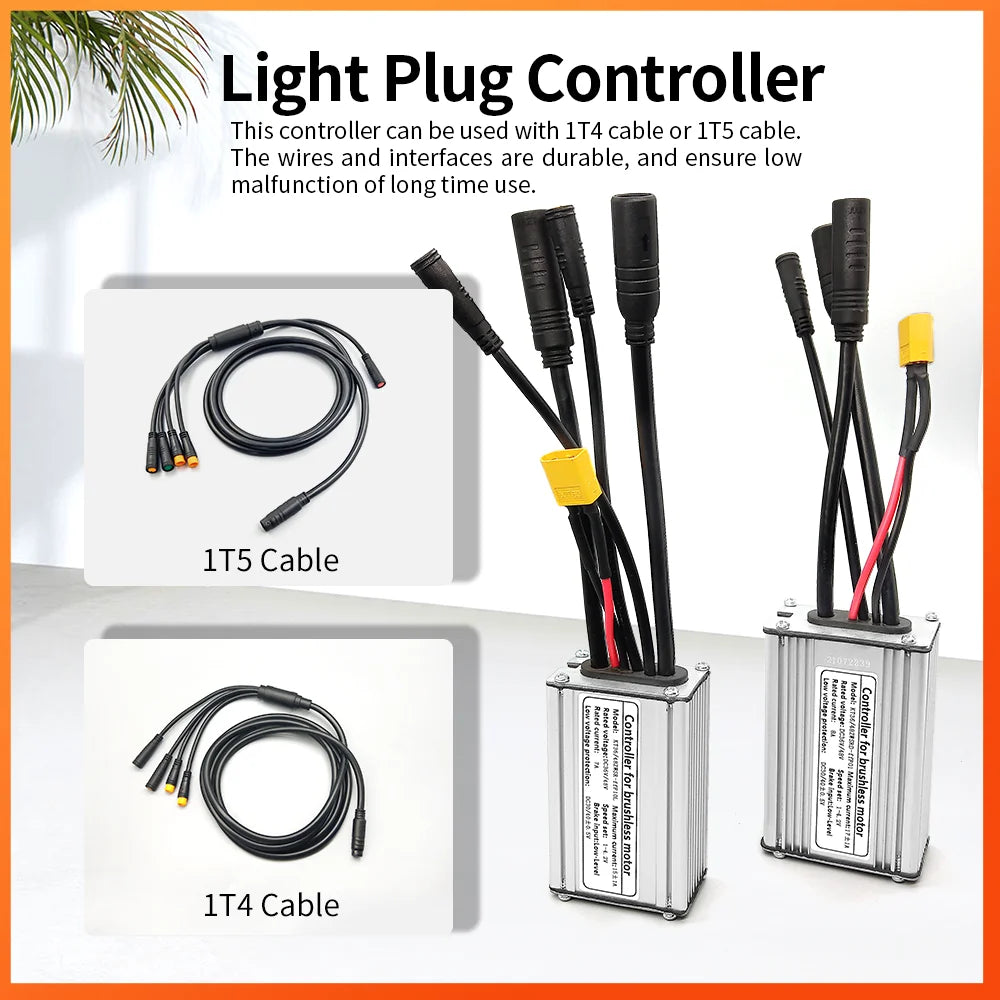   Electric Bike KT Controller 36V 48V Waterproof Brushless