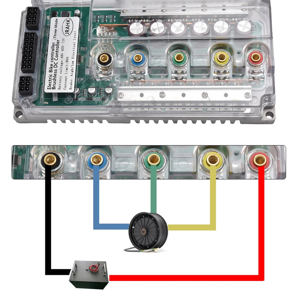   JRAHK BLDC 72V 3000W Electric Motorcycle Controller