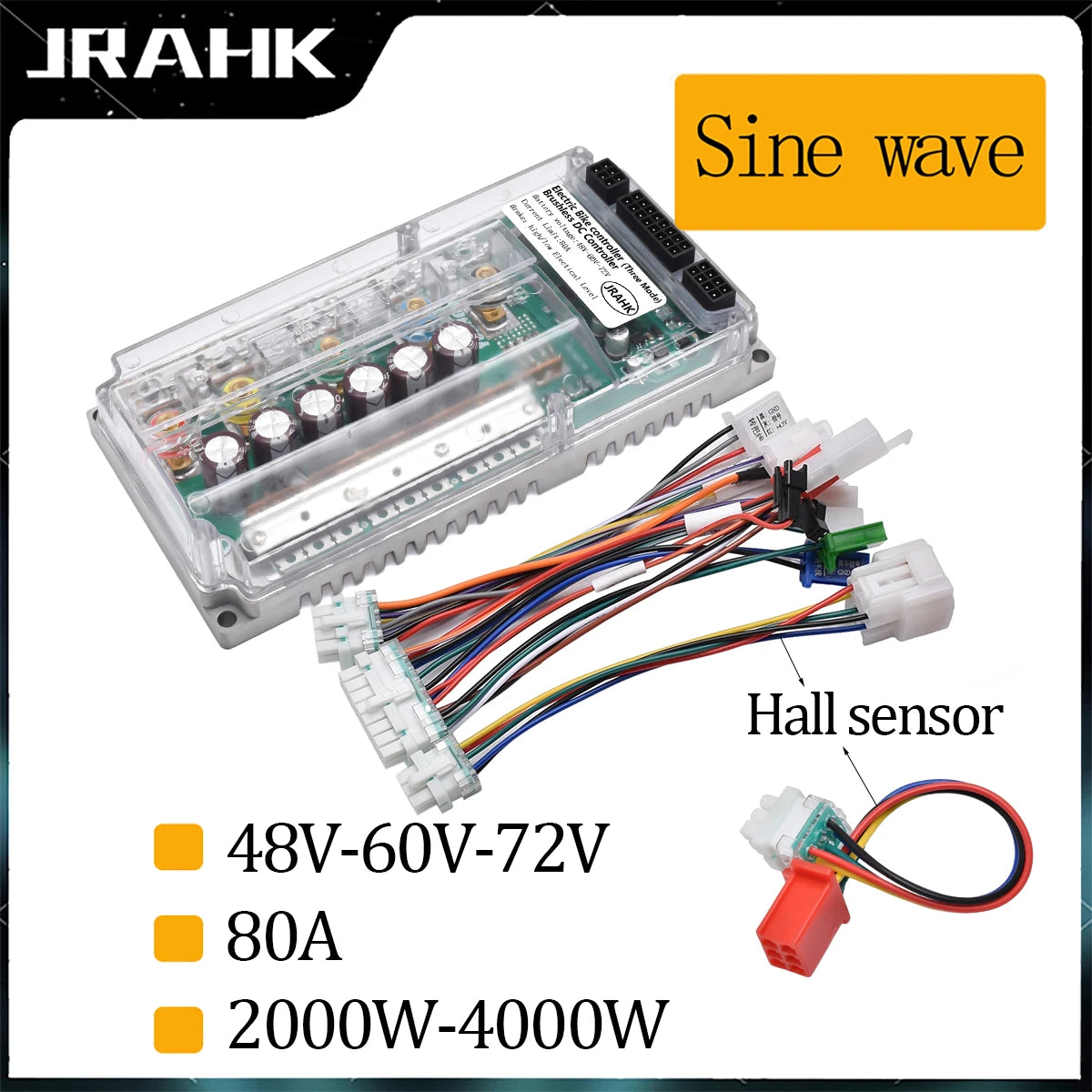   JRAHK BLDC 72V 3000W Electric Motorcycle Controller