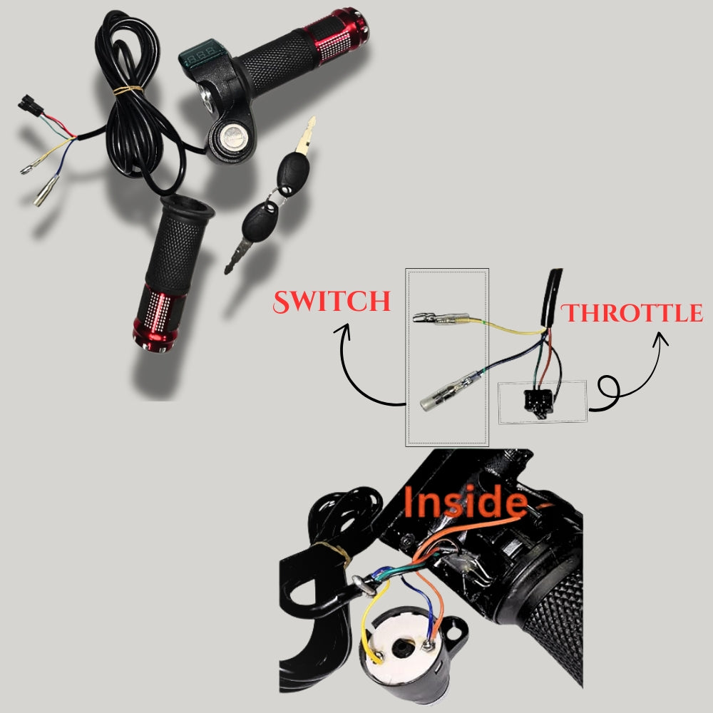 e-bike throttle for 48V, e-bike throttle for 60V