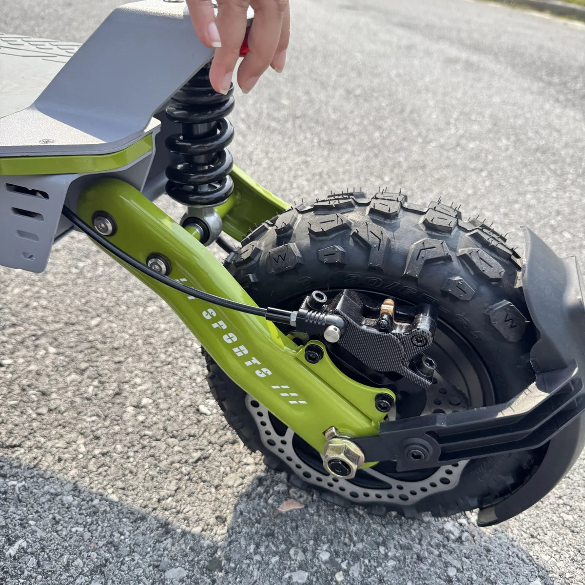   Geofought M9 60V 6000W Dual Motor Off-Road Folding Electric Scooter for Adults – 11" Tubeless Tires, 30Ah Battery, NFC Display