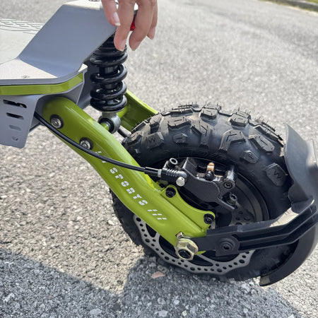   Geofought M9 60V 6000W Dual Motor Off-Road Folding Electric Scooter for Adults – 11" Tubeless Tires, 30Ah Battery, NFC Display