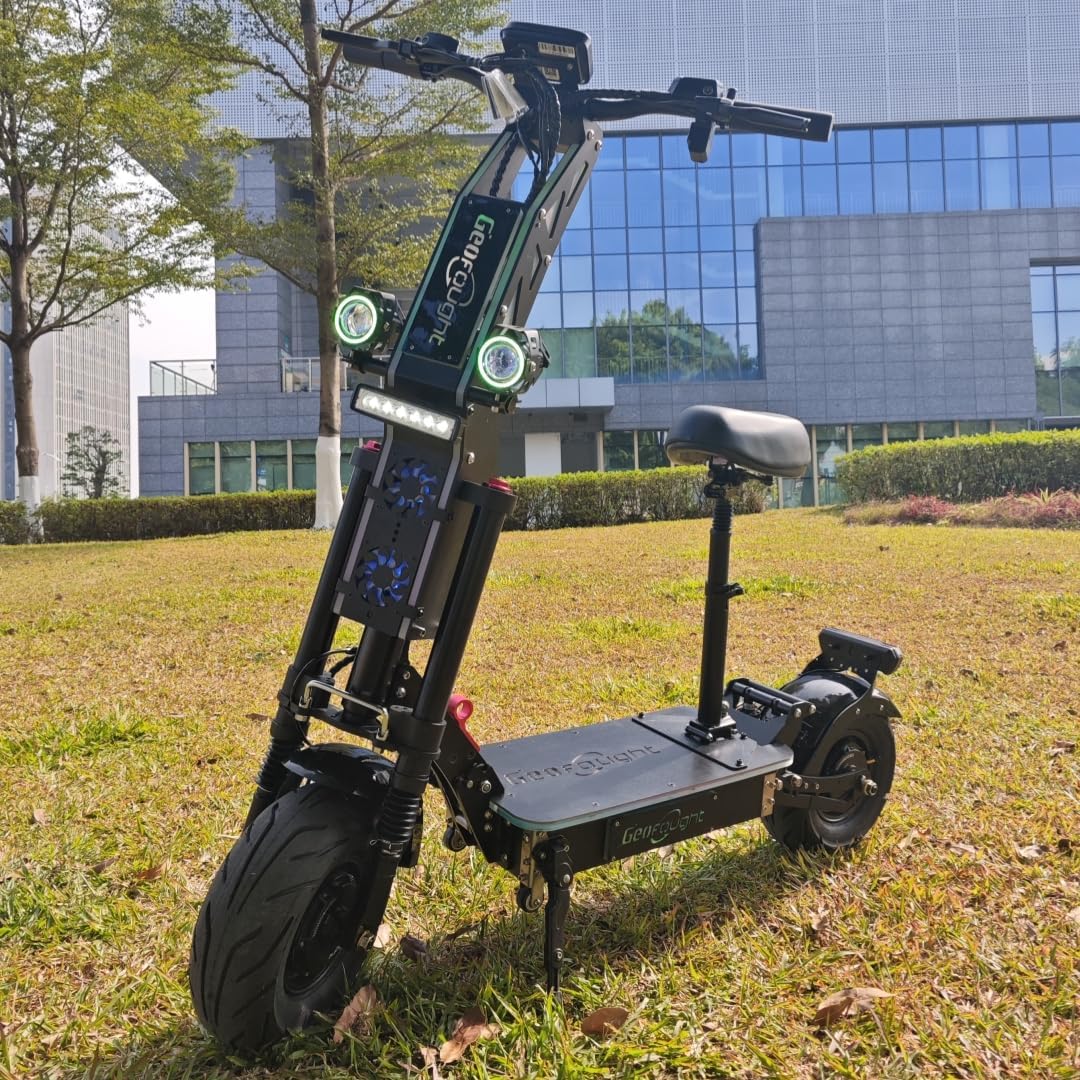   G14 10000W Dual Motor Electric Scooter 72V 40Ah, 13" Fat Tire, 55-75MPH, 55-75 Miles Range, Foldable with Seat
