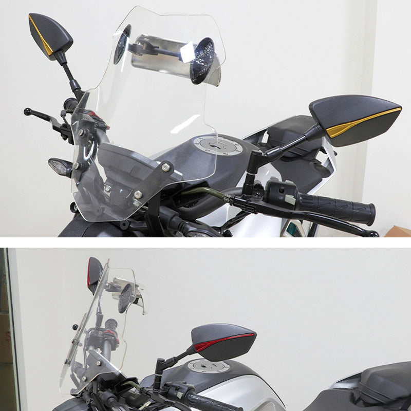 UGNE Universal Tomahawk Side Mirror Premium Metal & Glass for Niu Scooters