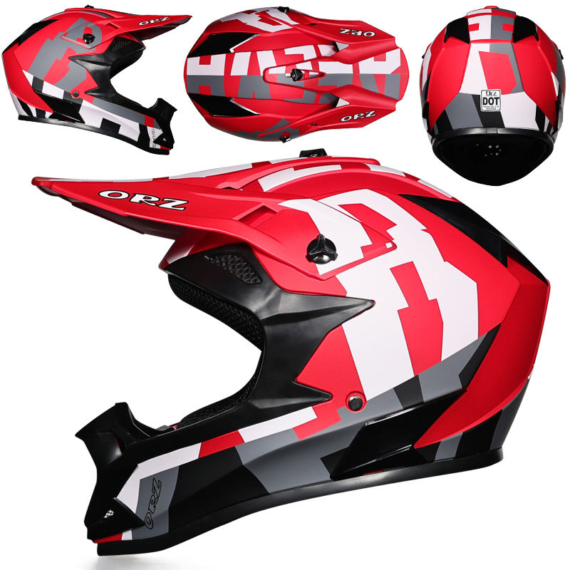 Lightweight Off-Road Cycling Helmet - Breathable ABS Full Face Gear for Downhill & Trail Riding