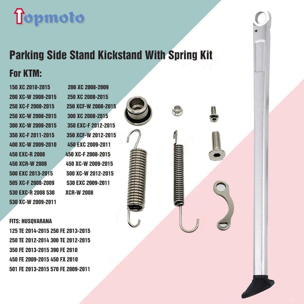 easy install motorcycle kickstand fit