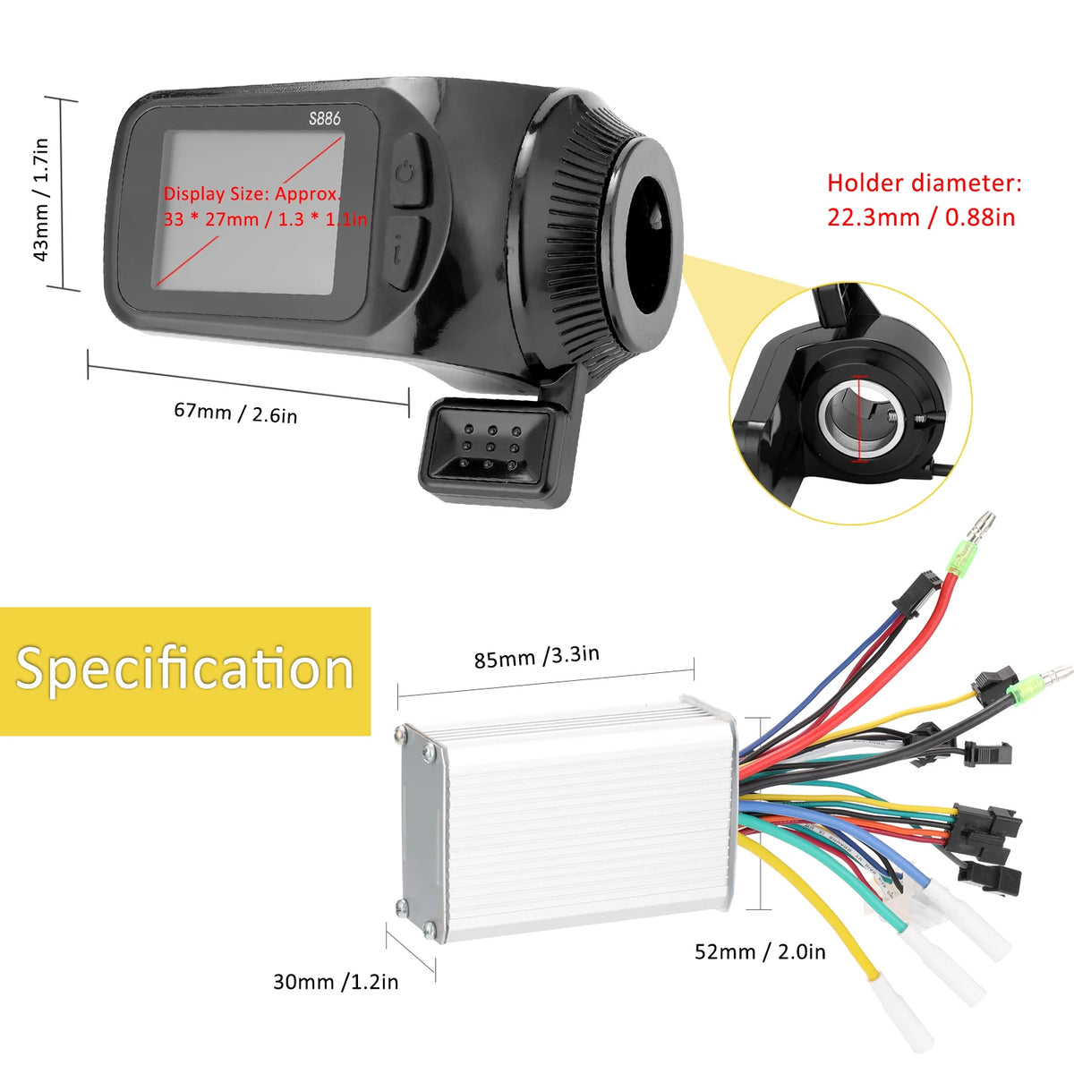ebike LCD display panel