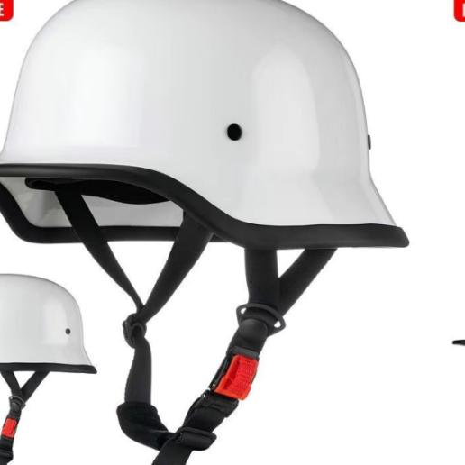 German Style Military Half Helmet – Retro ABS Safety Certified Electric Motorcycle Helmet