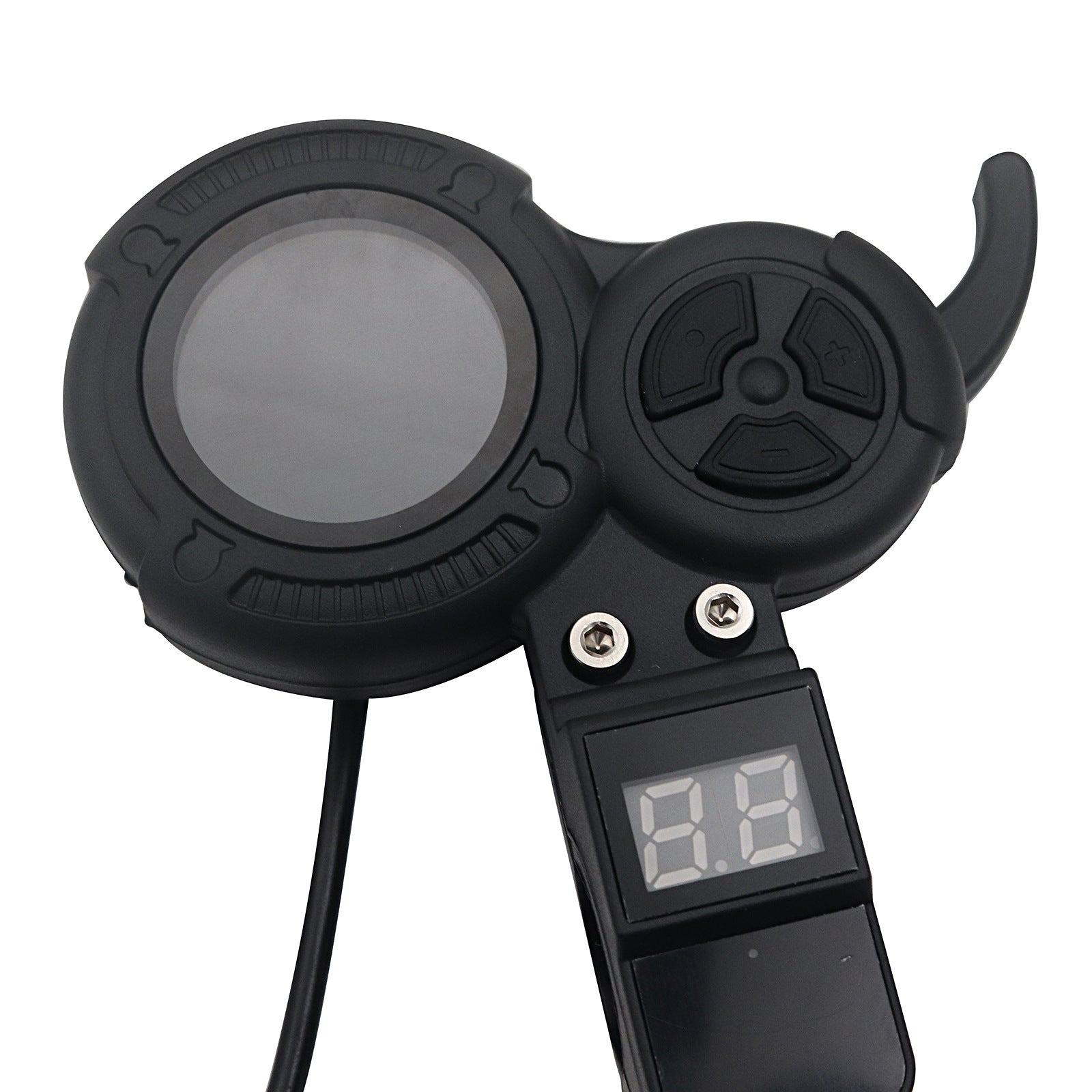 Electric Scooter 6-Pin Meter showing a digital display and control buttons for easy use.