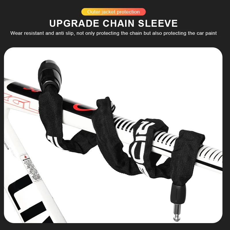 electric bike anti theft chain lock