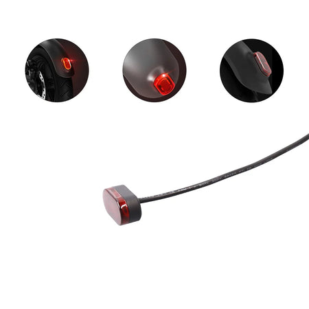 electric scooter mudguard with taillight