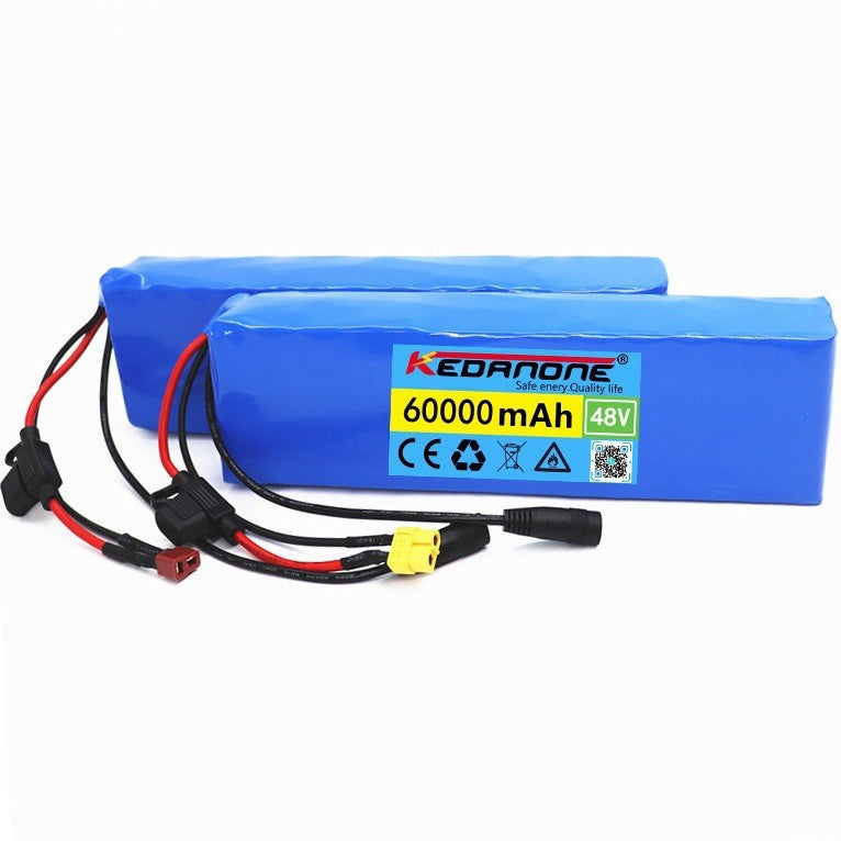 High-Capacity 48V 60Ah Lithium-Ion Battery Pack with 54.6V 2A Charger