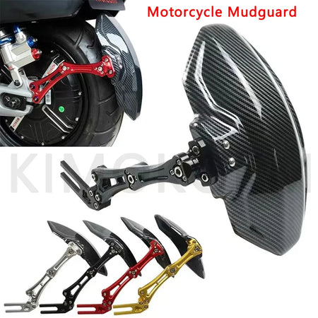   Adjustable Carbon Fiber Style Rear Wheel Fender Mudguard
