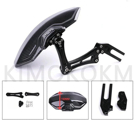   Adjustable Carbon Fiber Style Rear Wheel Fender Mudguard