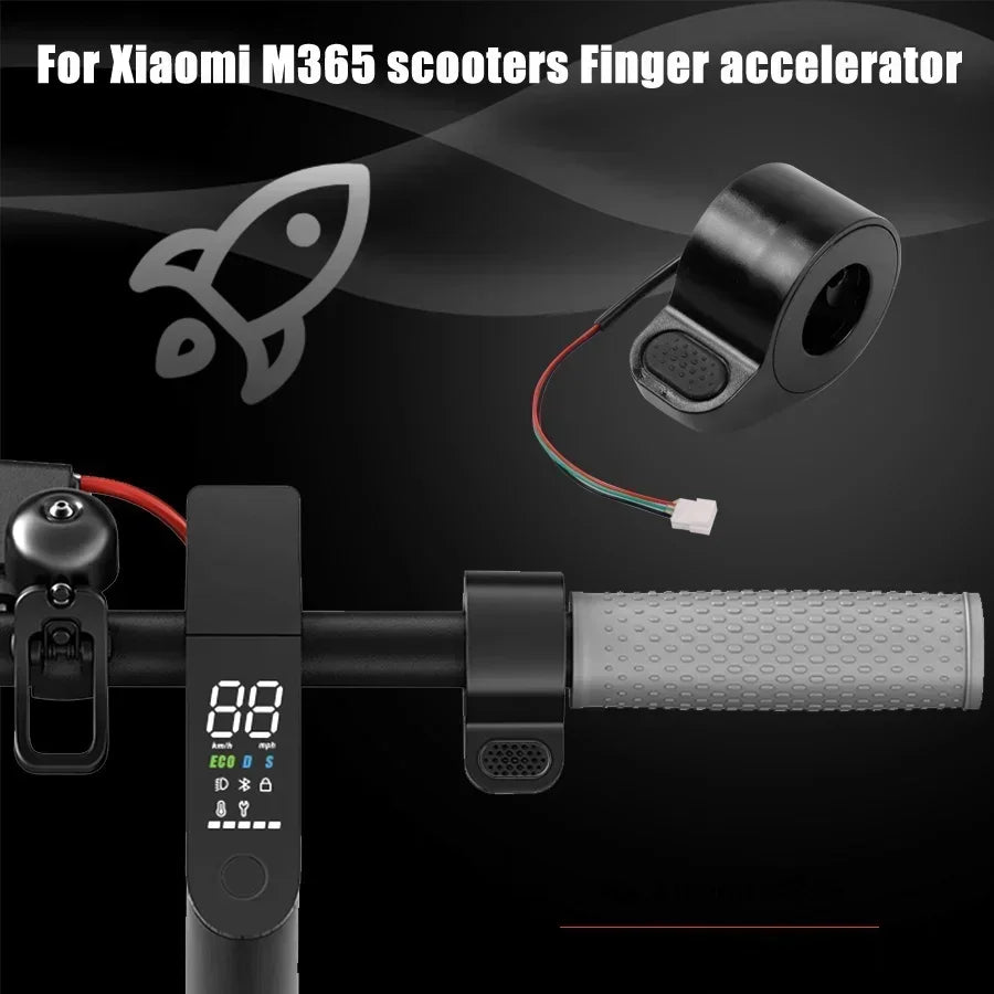 finger dial throttle assembly