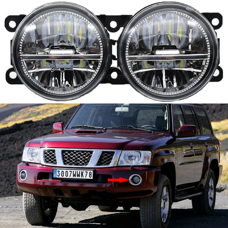  2PCS LED Fog Lights for Nissan Safari Patrol Y61 Facelift (2005-2009) - LED Daytime Running Lights