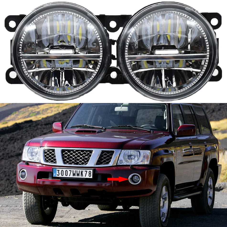   2PCS LED Fog Lights for Nissan Safari Patrol Y61 Facelift (2005-2009) - LED Daytime Running Lights