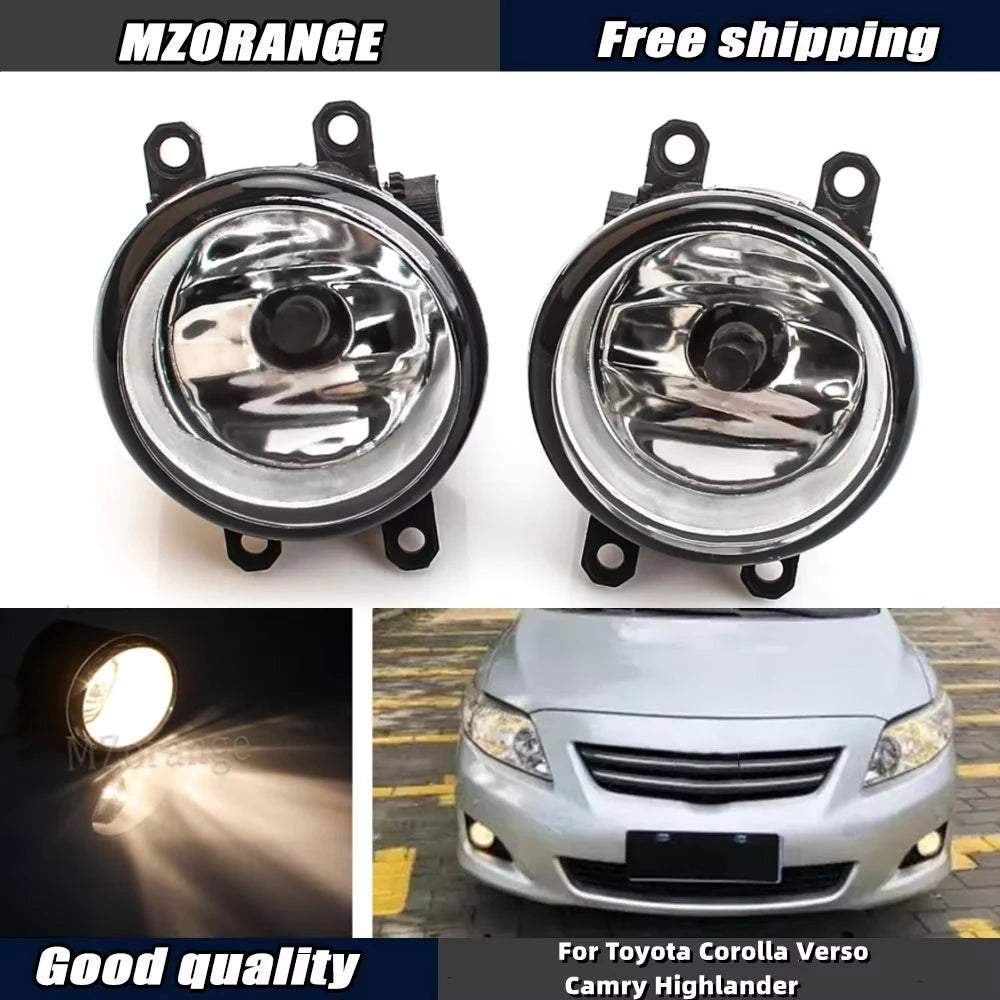   Fog Light for Toyota Corolla Verso Camry Highlander Yaris Prius RAV4 Avalon Land Cruiser Prado - Halogen Fog Lamps