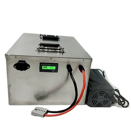 FS 72V LiFePO4 Lithium Battery (50Ah-200Ah) with Charger for Golf Cart & EV, showcasing durable design and advanced technology.